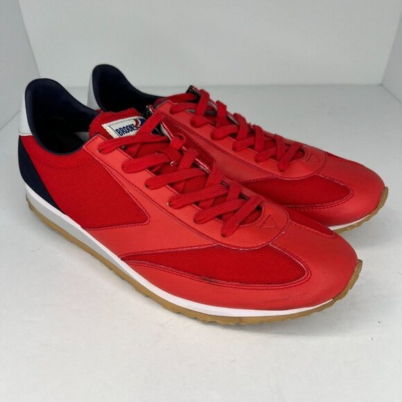Brooks Womens 1101661D667 Vanguard Retro Red Lace Up Size 11.5 Running Shoes - Picture 2 of 9